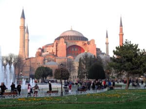 The Hagia Sophia Church in Istanbul.