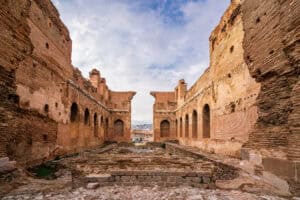 The interior of the Red Basilica, in Pergamum.